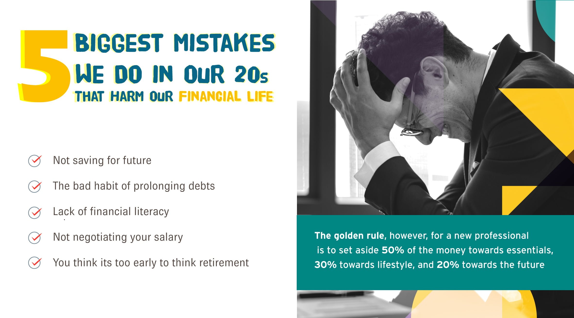 Five Biggest Mistakes We Do in Our 20s That Harm Our Financial Life